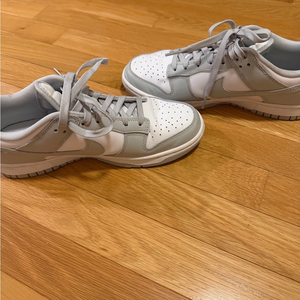 Nike Light Gray and White Dunks size 7 - Picture 7 of 8